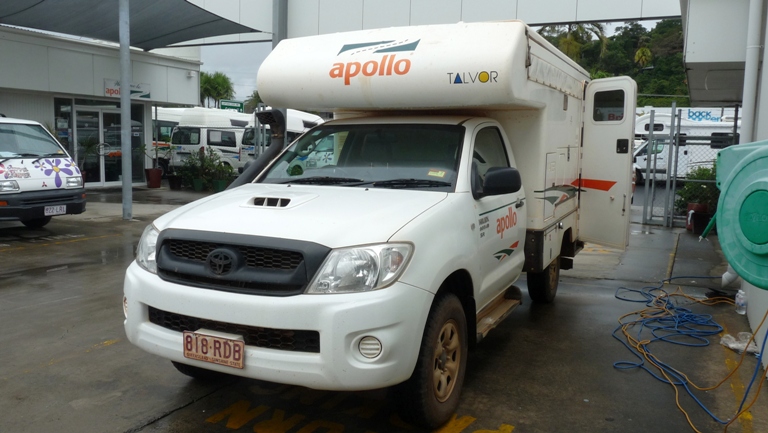 Abgabe bei Apollo in Cairns